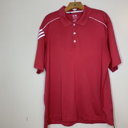 Adidas Clima Cool Striped Golf Lightweight Polo XL Pre-owned