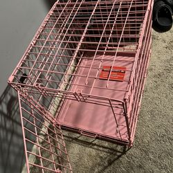 Pink Puppy Crate 