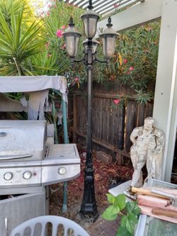 10 ft metal antique style lamp post a pair of Tower lamps