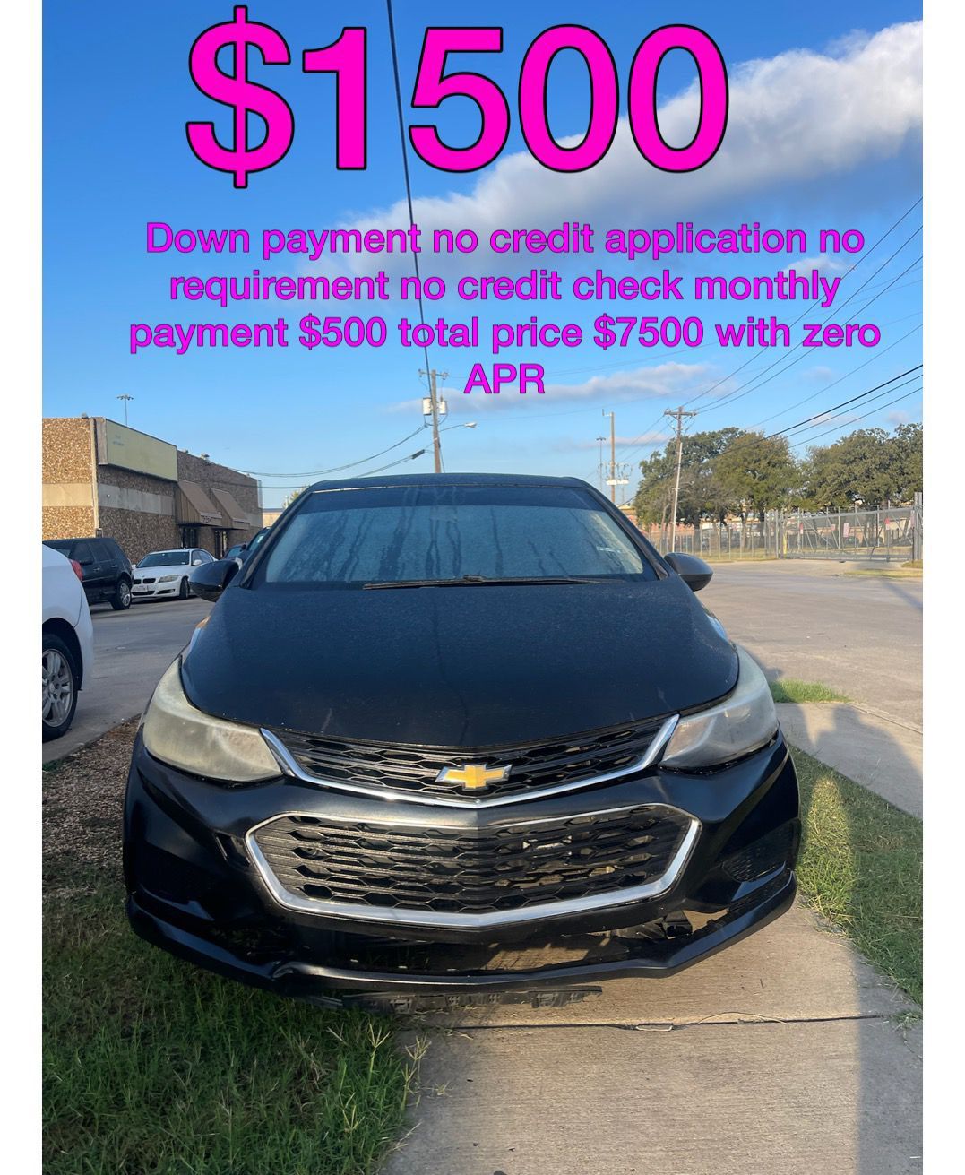 2018 Chevy Cruz No Credit Application No Requirement