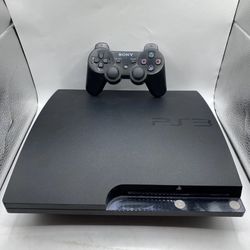 PlayStation 3 PS3 Slim Console  160GB + DualShock 3 Controller TESTED