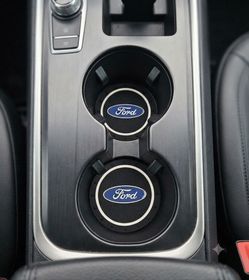 Brand New 2PCS FORD Rubber Car Cup Holder Pad Water Cup Slot Non-Slip Mat Universal