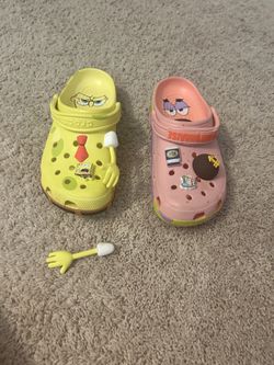Sponge Bob and Patrick crocs size 9 men’s no box