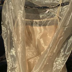 Formal Gold Shimmery Dress/Gown/Costume - SIZE 9/10 