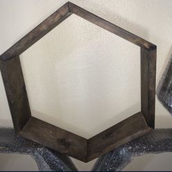 Honeycomb Wood Shelves