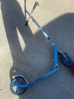 Two Large Razor Scooters (Blue And Black)