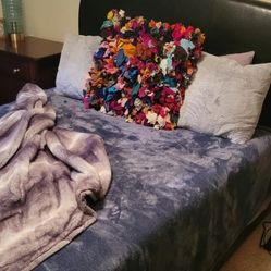 Queen bed and mattress
