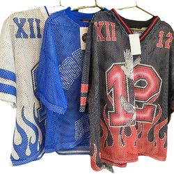 Copper Rivet Mesh Cropped Jersey