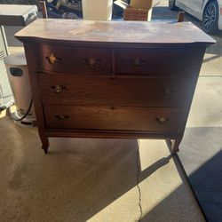 Elegant Antique Solid Wood Dresser