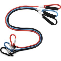Slip Lead Dog Leash, 5 FT Dog Training Leash Dog Leashes for Medium Dogs with Padded Handle, 3 Pieces Dog Slip Lead Adjustable Slip Rope Leash for Sma
