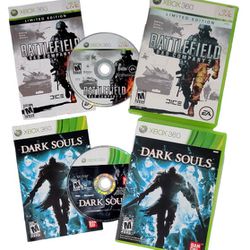 Dark Souls + Battlefield: Bad Company 2 Limited Edition  Xbox 360 Video Game Lot