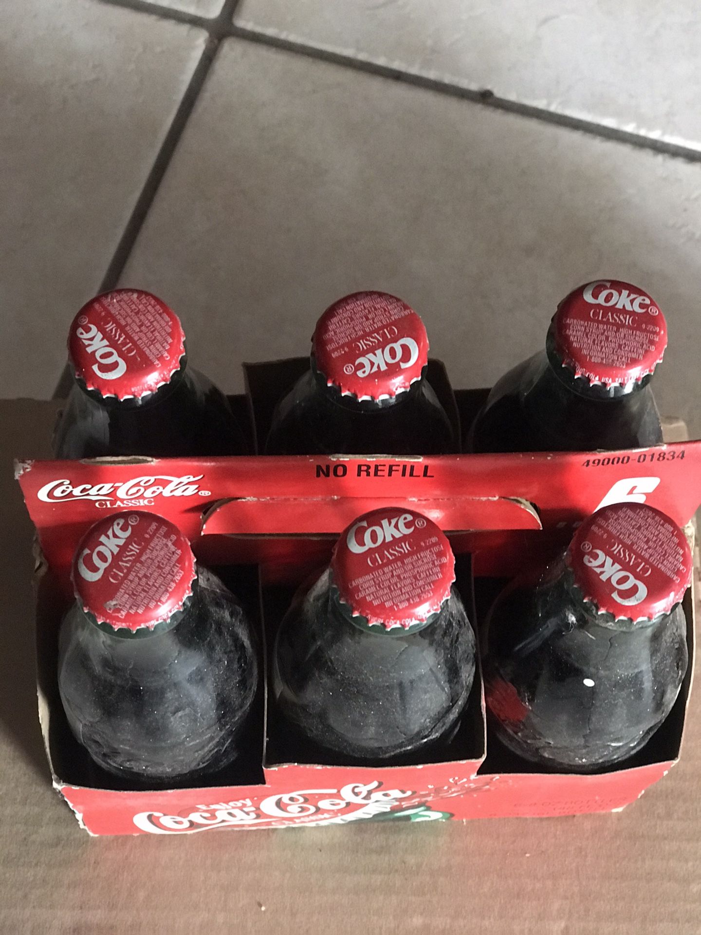 Vintage classic glass Coca-Cola Glass bottles