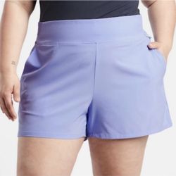 NEW Athleta Brooklyn Shorts Women’s 20 Lavender Flat front Lightweight NW