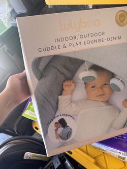 Lulyboo Indoor/Outdoor Cuddle & Play Lounge – Denim