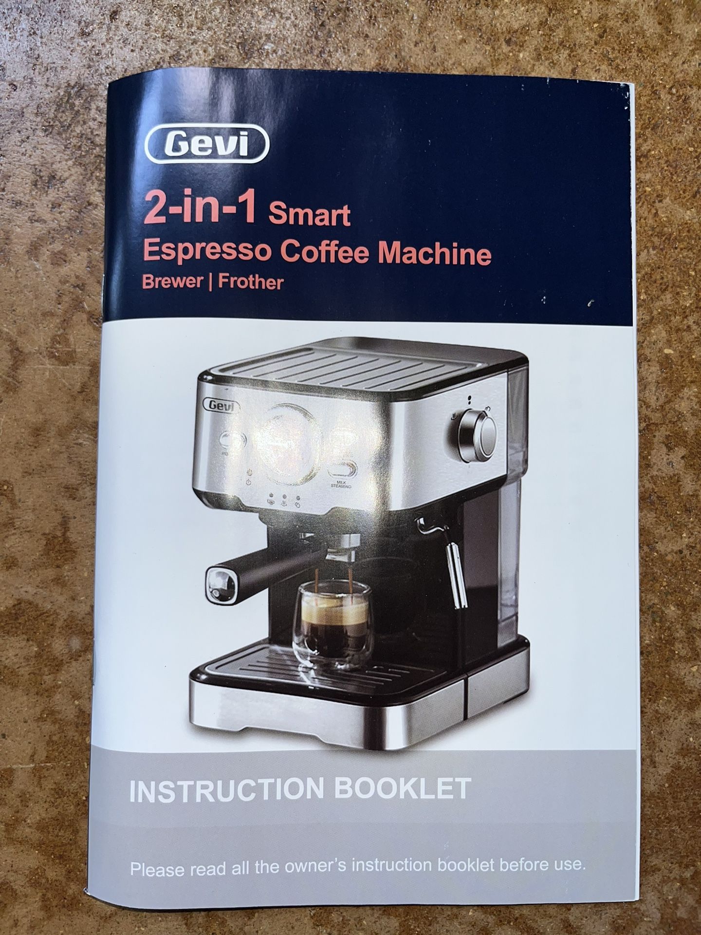BRAND NEW - Gevi 2-in-1 Espresso Coffee Machine - SPEED SHIP