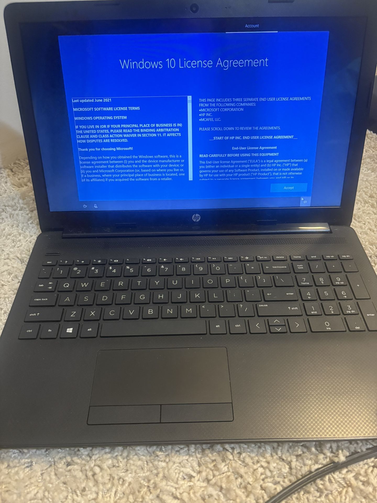 15.6in HP Notebook Laptop Computer 