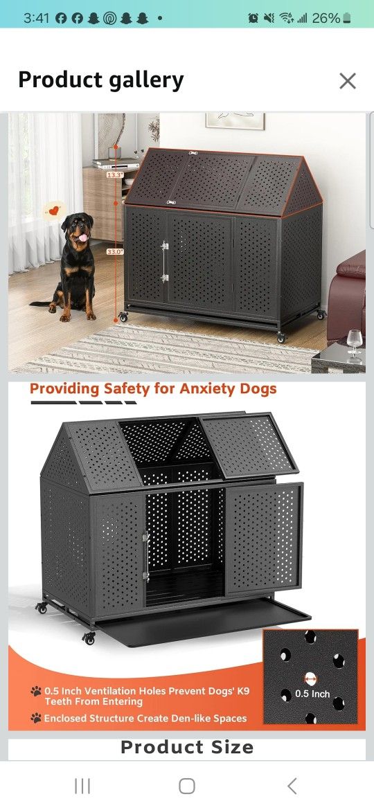 XL Crate For Dogs With High Anxiety