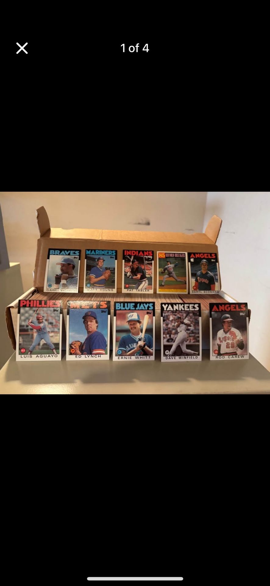 1986&1987 Topps Now Baseball Cards