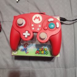 Wired NINTENDO SWITCH Mario GameCube Style Controller (Read Description)