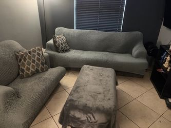 FREE Living Room set (sofa, chair, ottoman)