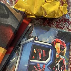Iron man party supplies backdrop/ballon’s/happy birthday banner