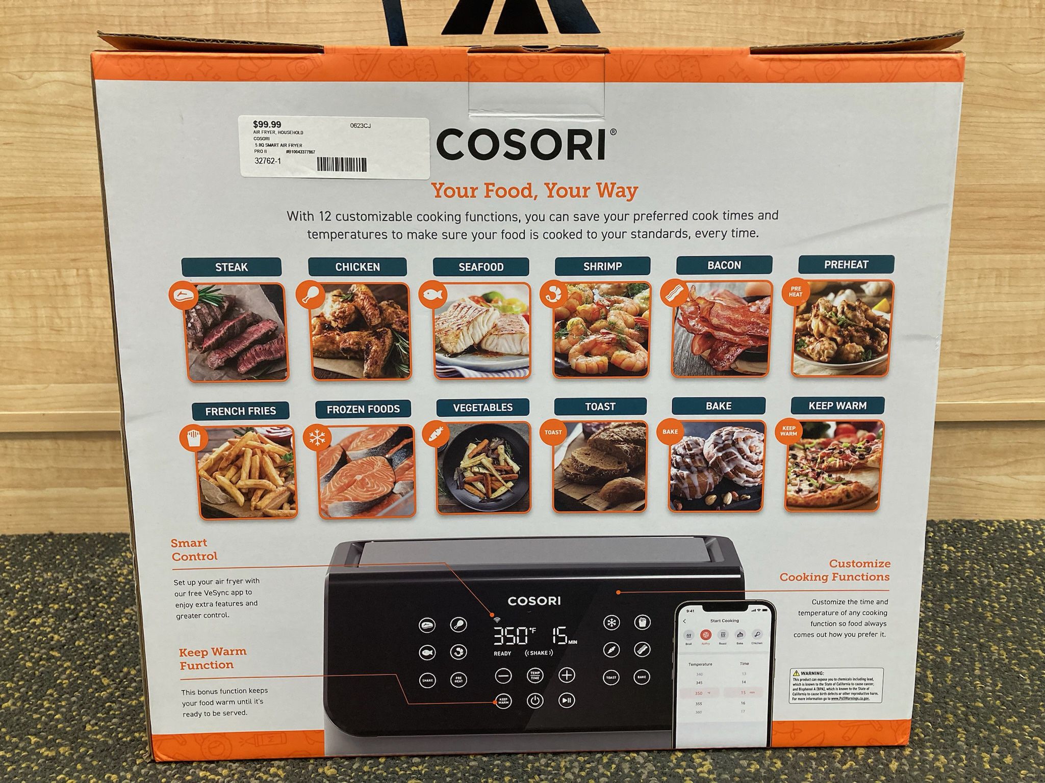 COSORI Pro II 5.8-Quart Smart Air Fryer