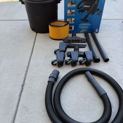 HART 10-Gallon Wet/Dry Shop Vacuum – 6 Peak HP – Complete with Box