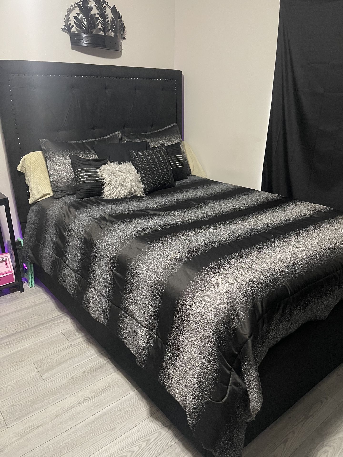 Queen Bed Frame And Mattress For Sale
