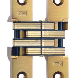 Soss #216 Invisible Hinges; Satin Brass, New In box