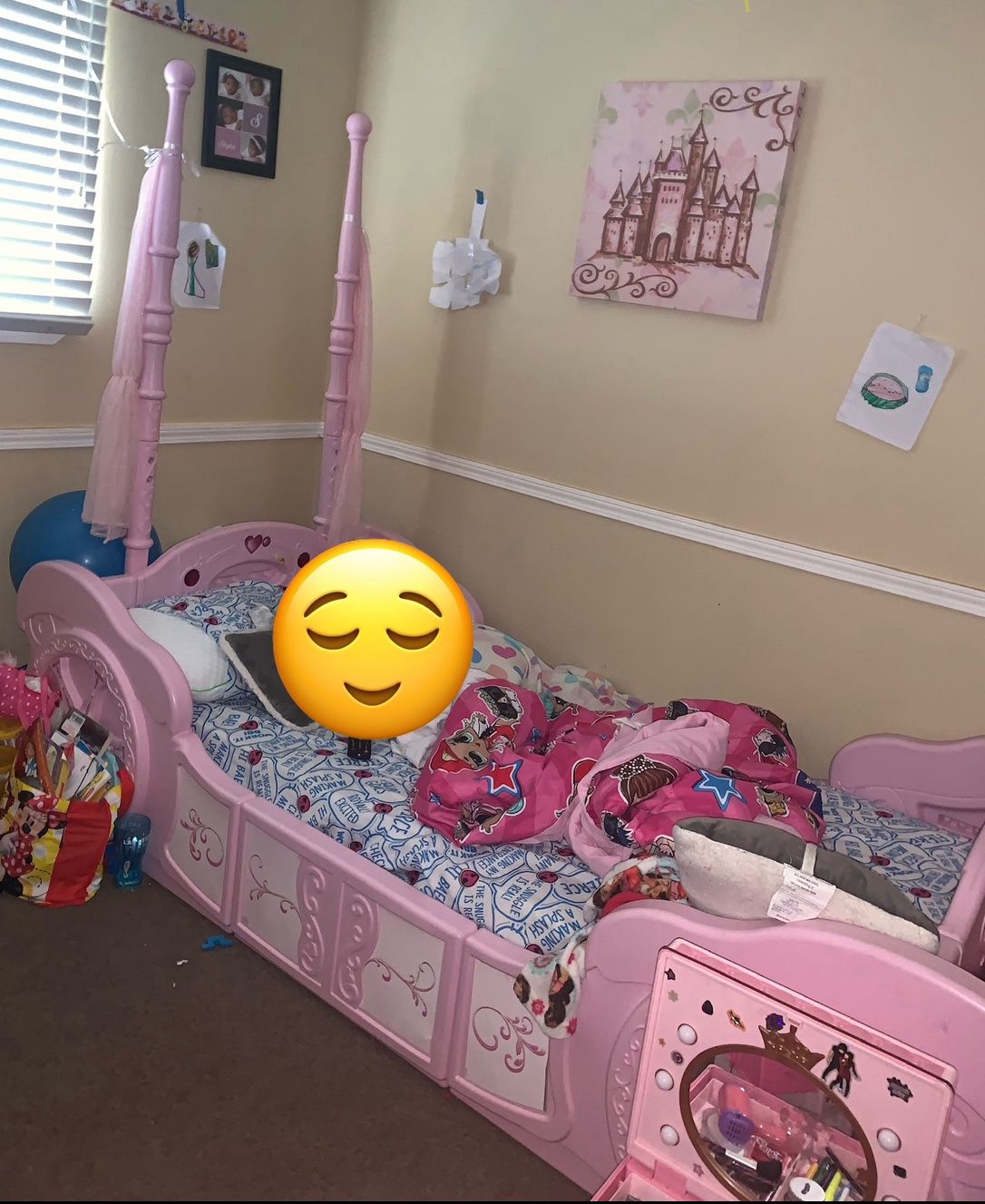 Princess Carriage  Twin Bed 