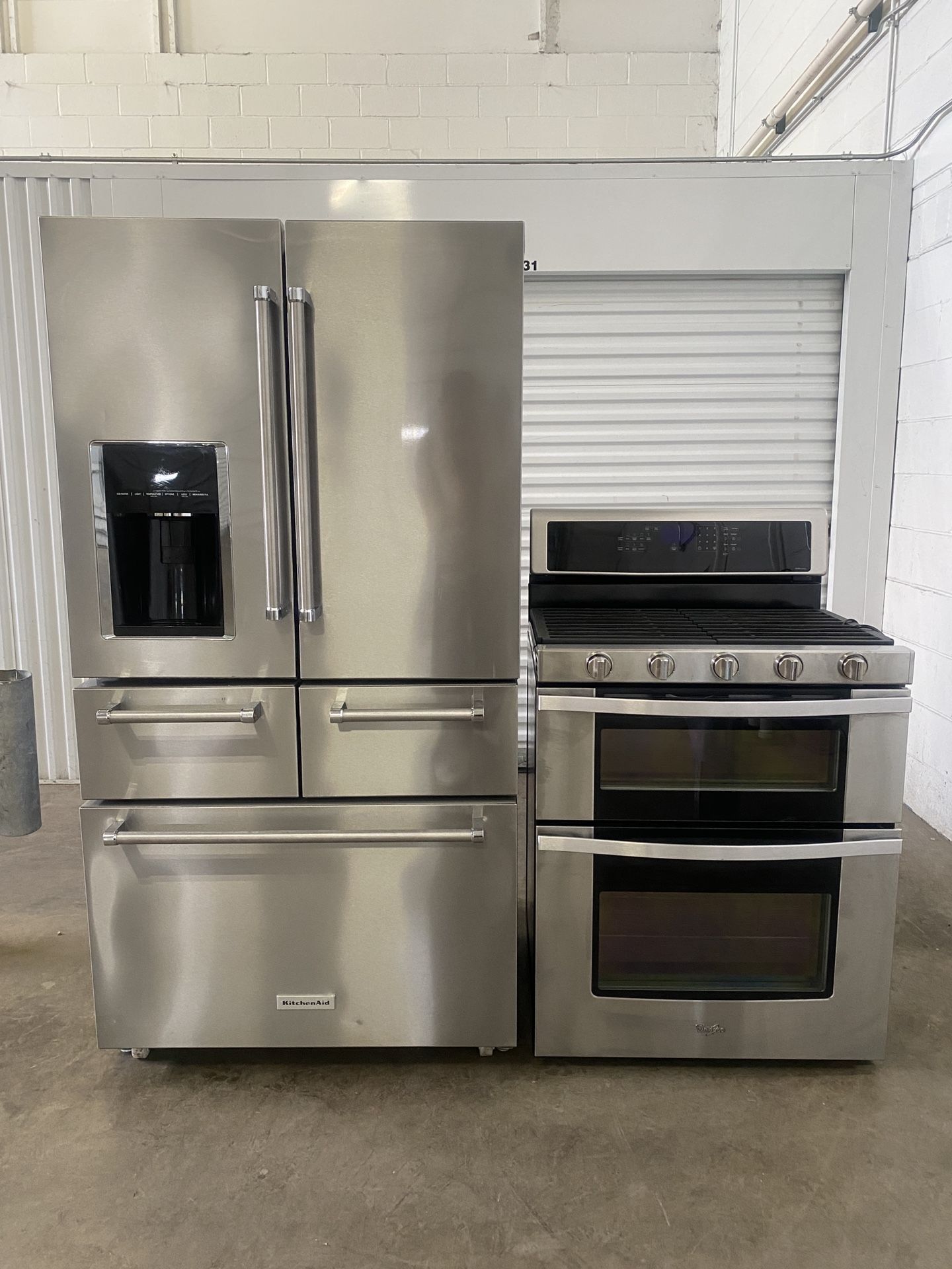 Premium KitchenAid 5-Door Fridge + Whirlpool Double Oven 🔥 Huge deal! The fridge alone sells for $3700 in stores!