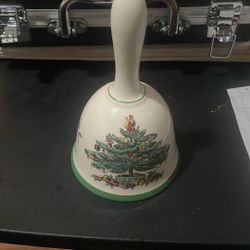 SPODE CHRISTMAS TREE BELL FROM ENGLAND