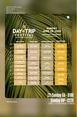 2 ga and one vip Sunday tickets