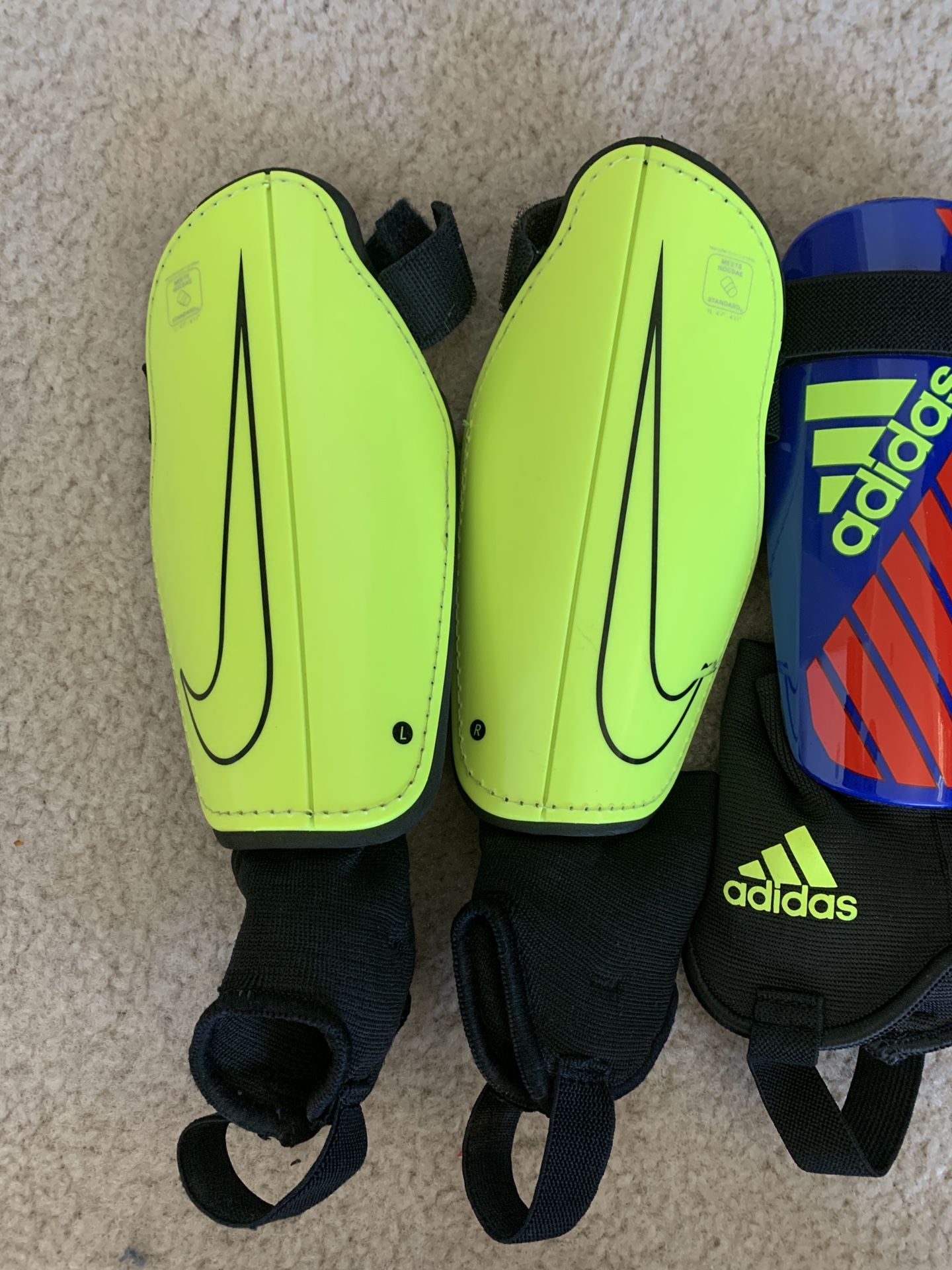 3 Pair of Shin Guards - Size Med & LG