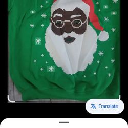 Christmas Sweatshirt,Santa Sweatshirt,Size M