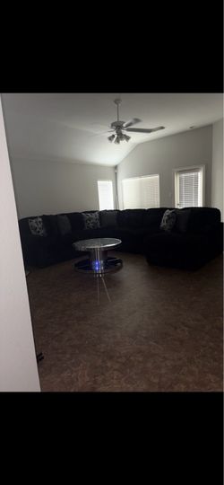 Black sectional couch