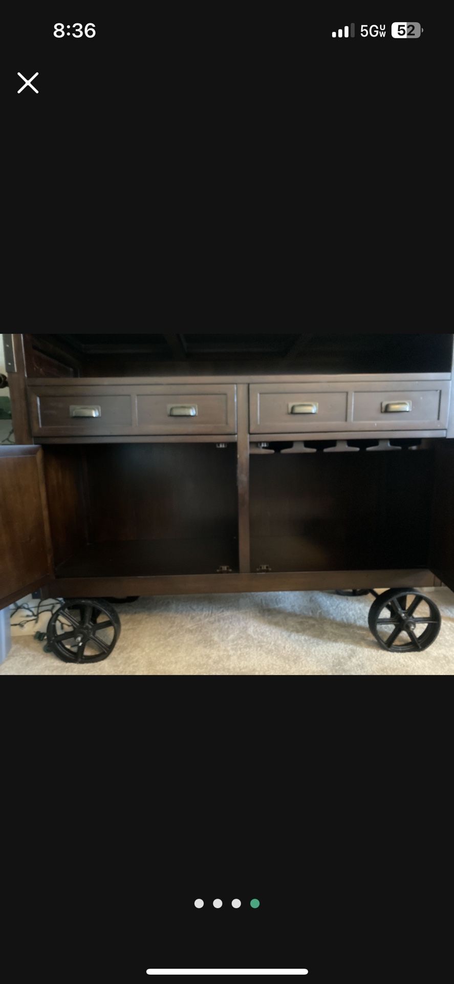 Industrial Style Drink Cart