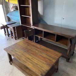 Coffee Table And Entertainment Center