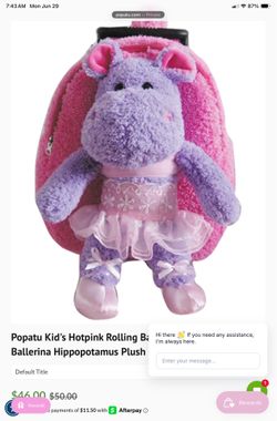 Popatu toddler rolling backpack