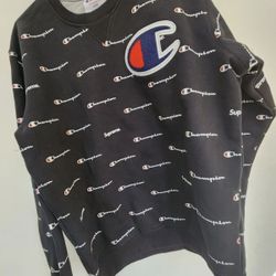 AUTHENTIC CHAMPION X SUPREME SWEATSHIRT | LARGE
