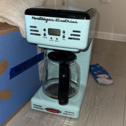 Nostalgia Electrics Blue Coffee Maker