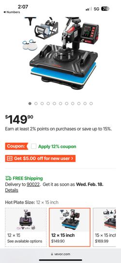 Heat Press Machine 5 In 1