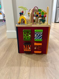 Zany Zoo Wooden Activity Cube Toy