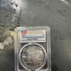 Ms69 Peace Label 2025 Dollar Pcgs