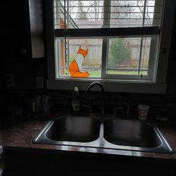 Cat In The Window  Stained Glass