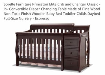 Wooden baby bed toddler child’s daybed full-size + mattress