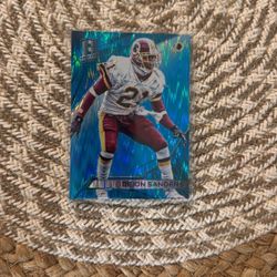 Deion Sanders Blue Die cut /49