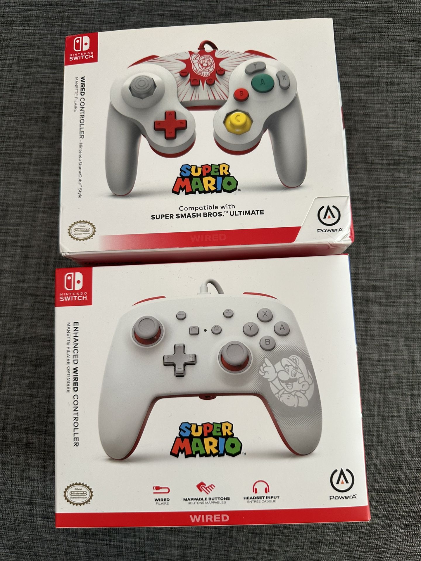Super Mario Nintendo Switch Controllers