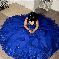 Quince dress Royal blue