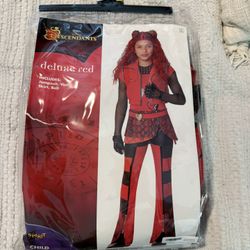 Girls Red Descendants Costume 